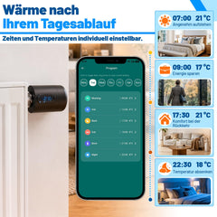 Jopassy WLAN Heizkörperthermostat mit Fenstererkennung und 7 Adaptern