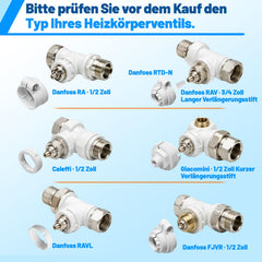 Jopassy WLAN Heizkörperthermostat mit Fenstererkennung und 7 Adaptern