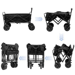 Jopassy  Bollerwagen faltbar 100 x 51 x 75 cm 100 kg für Garten und Camping