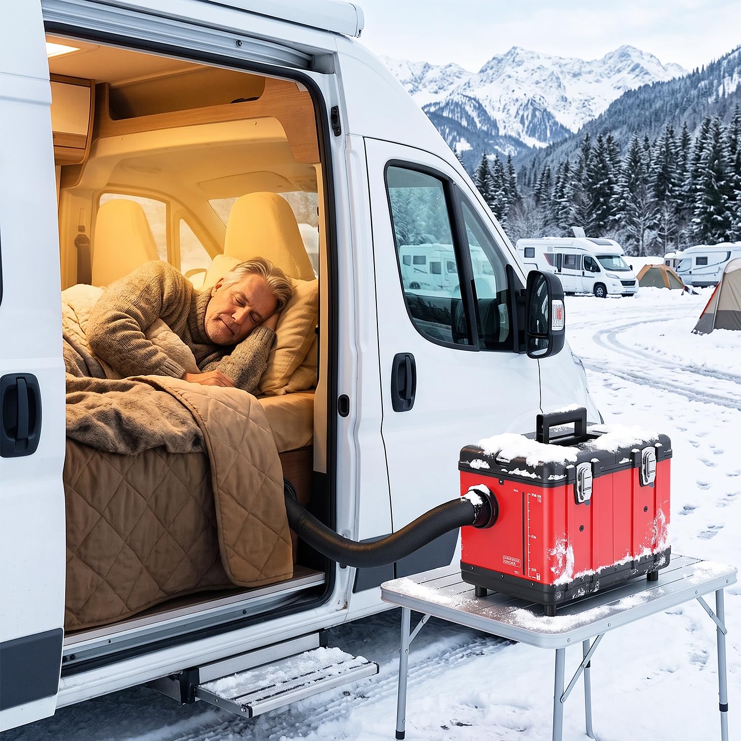Jopassy Diesel Standheizung 12V/24V/230V 5L mit LCD und Fernbedienung