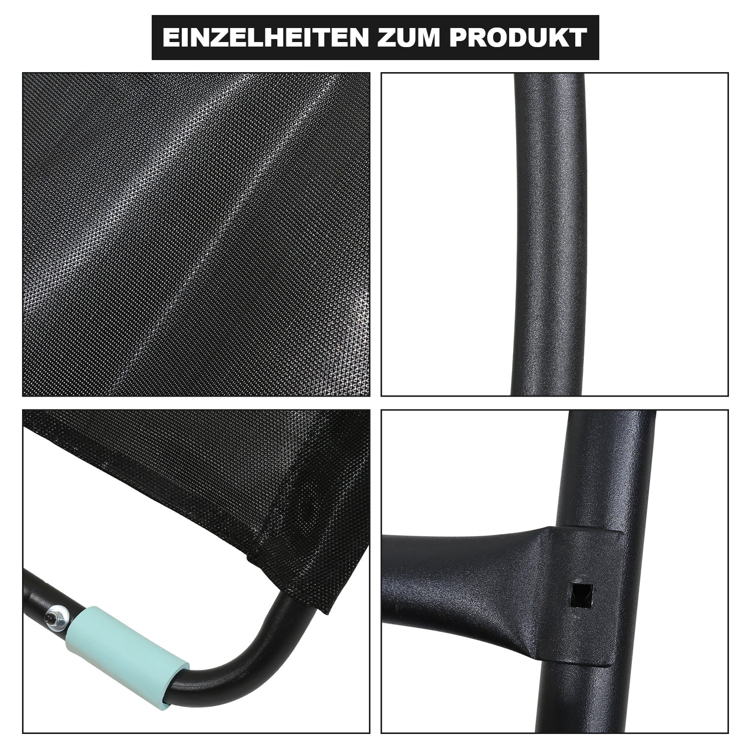 Jopassy Trampolin Rutsche 150 cm, Trampolinleiter & Trampolinzubehör für Kindertrampolin, bis 100 kg belastbar, aus verzinktem Rohr & PP, für Trampoline ab 10 ft