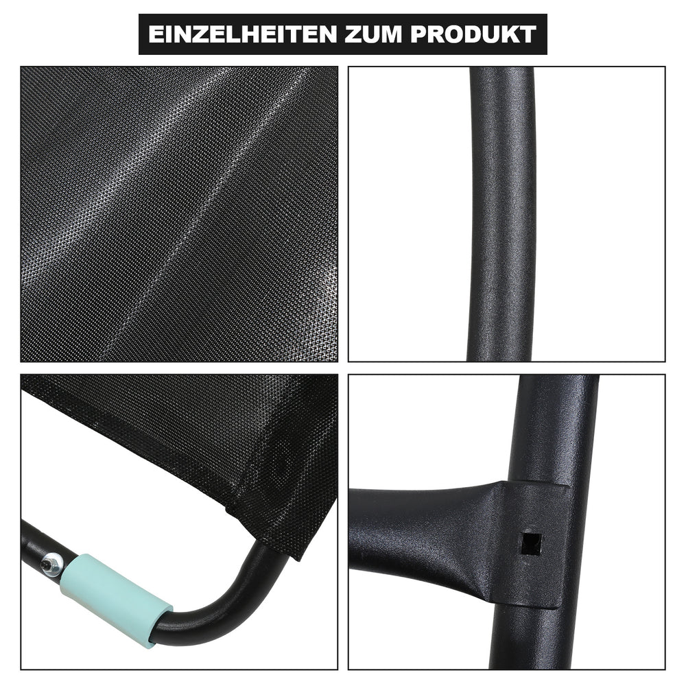 Jopassy Trampolin Rutsche 150 cm, Trampolinleiter & Trampolinzubehör für Kindertrampolin, bis 100 kg belastbar, aus verzinktem Rohr & PP, für Trampoline ab 10 ft