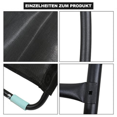 Jopassy Trampolin Rutsche 150 cm, Trampolinleiter & Trampolinzubehör für Kindertrampolin, bis 100 kg belastbar, aus verzinktem Rohr & PP, für Trampoline ab 10 ft