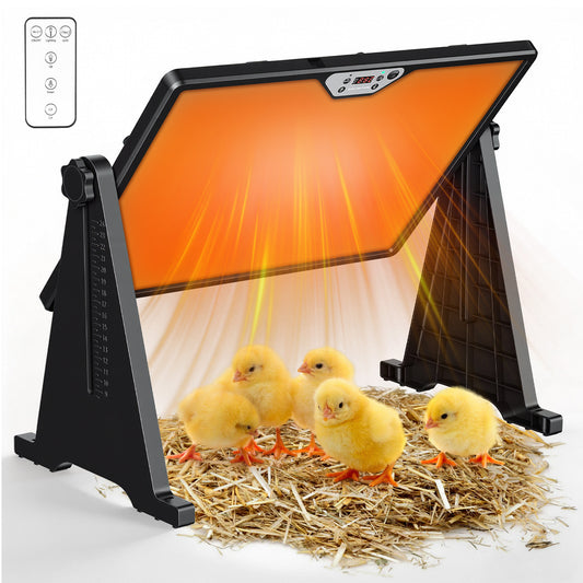 Jopassy Wärmeplatte Küken, Hühnerstall Heizung 300W, Doppelseitige Heizplatte 30-75°C, Höhenverstellbar
