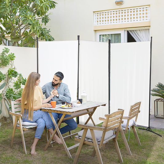 Jopassy Paravent Raumteiler Sichtschutz Faltbar Freistehend für Terrasse Balkon Garten