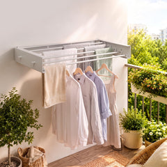 Jopassy Wandwäscheständer klappbar 80/100 cm für Balkon und Innenbereich