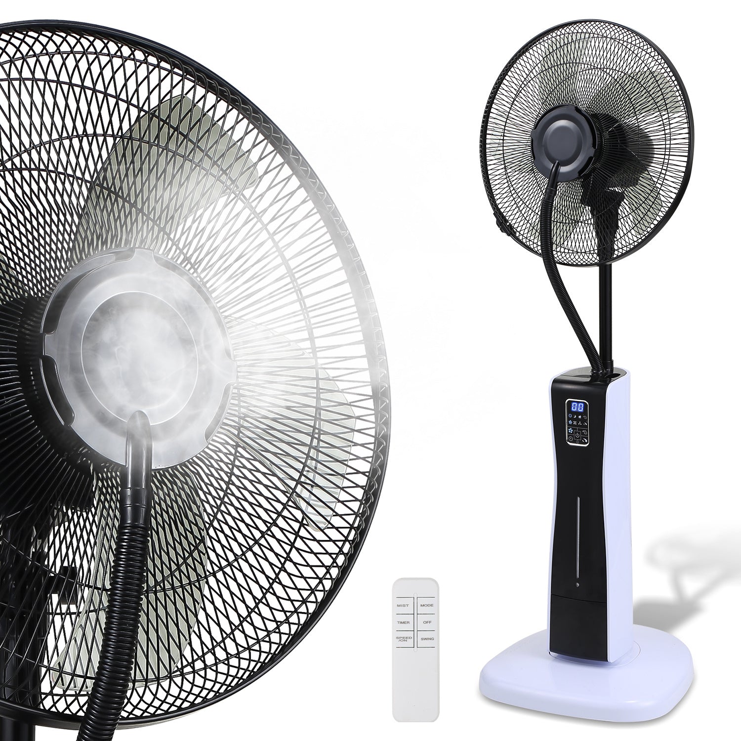 Jopassy Standventilator mit Wasserkühlung Ultraschall-Sprühfunktion