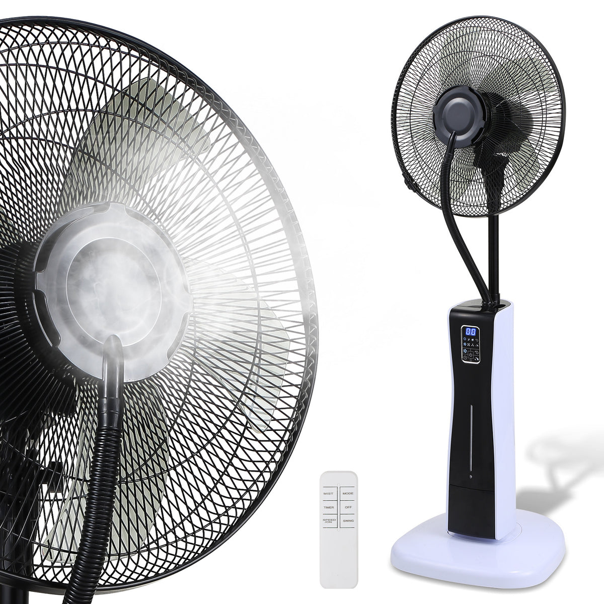 Jopassy Standventilator mit Wasserkühlung Ultraschall-Sprühfunktion