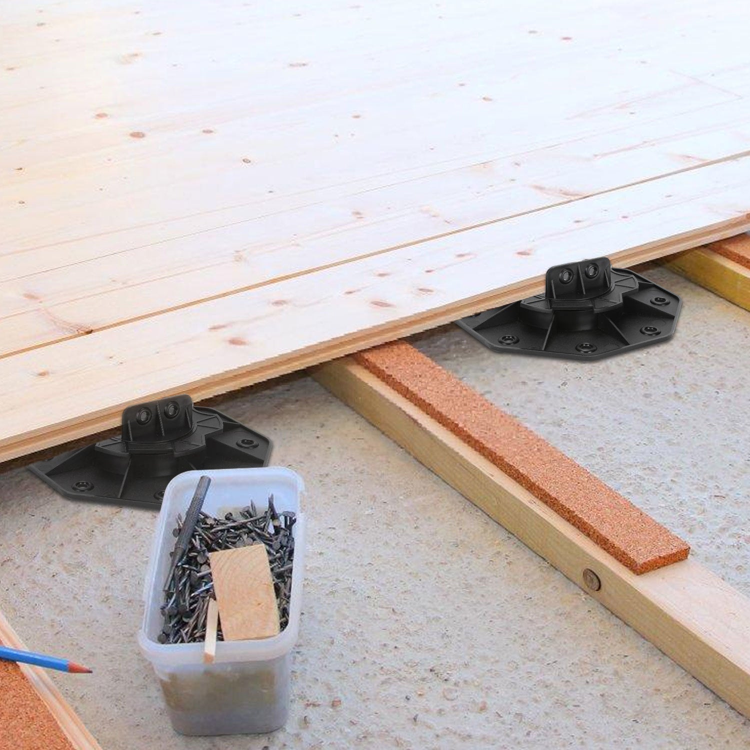 Jopassy Höhenverstellbare Stelzlager für Terrassenplatten