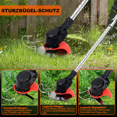 Rasen Kantenschneider mit 2X 1.5Ah Akkus