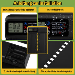 Jopassy Automatische Hühnerklappe mit Timer LCD Display