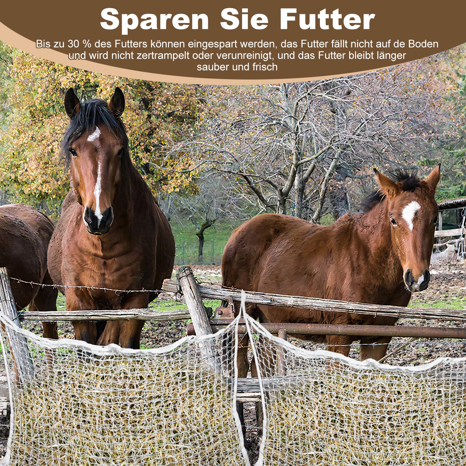Jopassy Heufutter-Netz, extrem reißfest, geeignet für Pferde, Schafe und Rinder