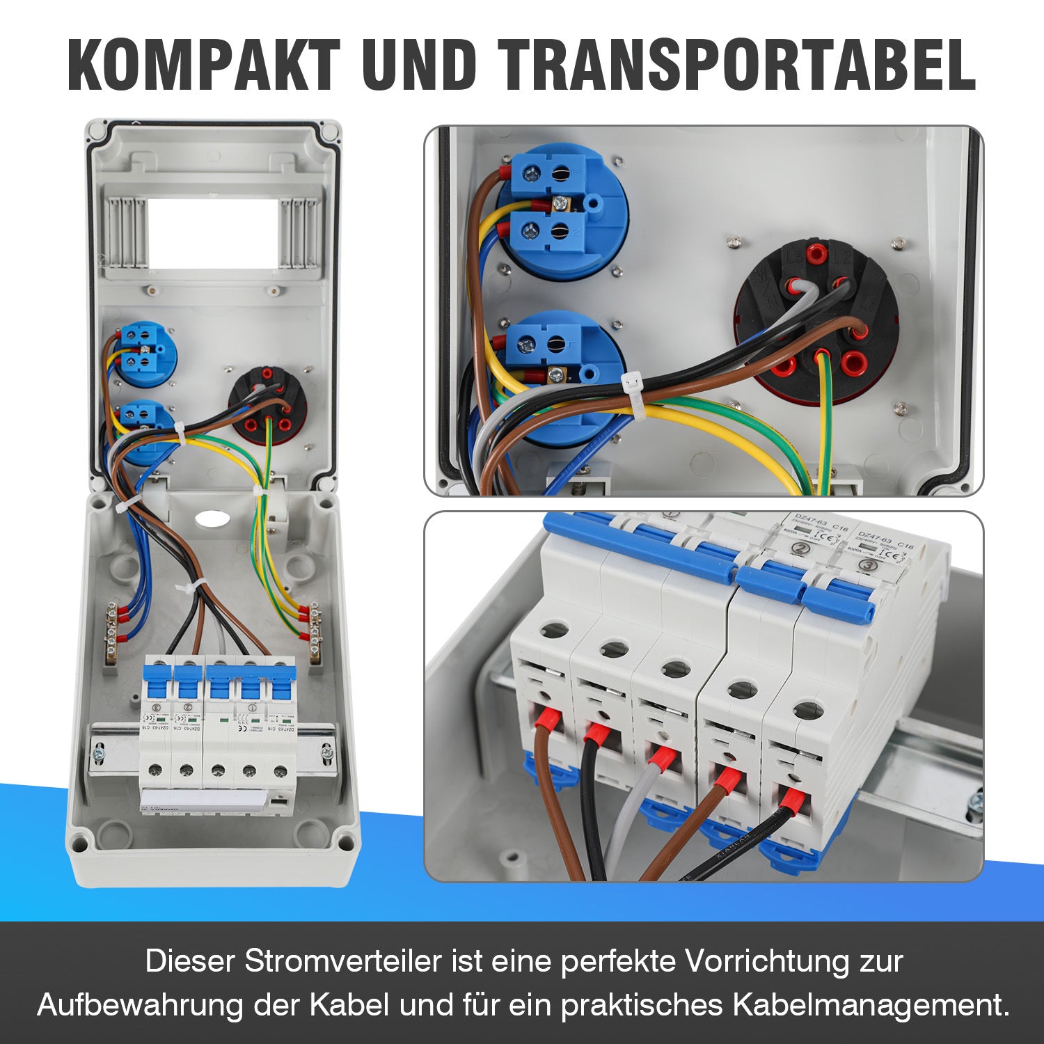 Jopassy 16A Wandverteilerkasten für den Bau