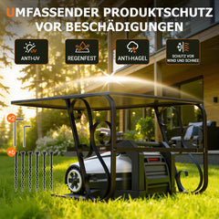 Jopassy Mähroboter Garage 43 × 56 × 82 cm mit Metallfüßen und UV-Schutz