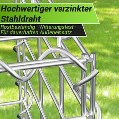 Jopassy Gabionenkorb 100x30x30 cm 2 Stück verzinkt für Gartenzaun