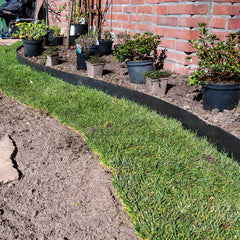 Jopassy Kunststoff Beeteinfassung zum Stecken für Gartenwege