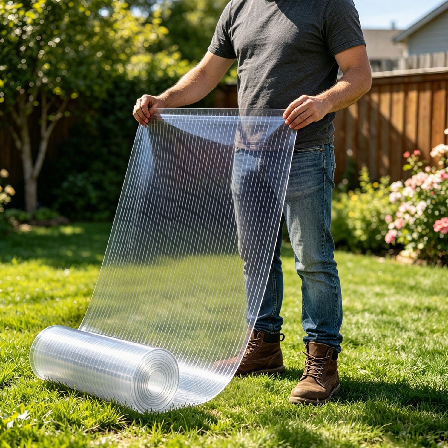 Jopassy Transparente GFK Dachplatte für Gewächshaus und Überdachung