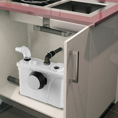 Jopassy Hebeanlage 700W 190 L/min mit 4 Zuläufen für Dusche Waschbecken und Waschmaschine