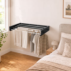 Jopassy Wandwäscheständer klappbar 80/100 cm für Balkon und Innenbereich