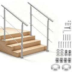 Jopassy Edelstahl Treppengeländer 80–180 cm für Innen und Außen