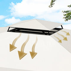 Jopassy Pavillon Ersatzdach 3 x 3 m mit Dachlüftung
