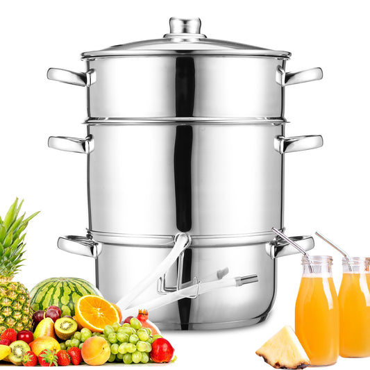 Jopassy Dampfentsafter 8L Edelstahl Saftkocher