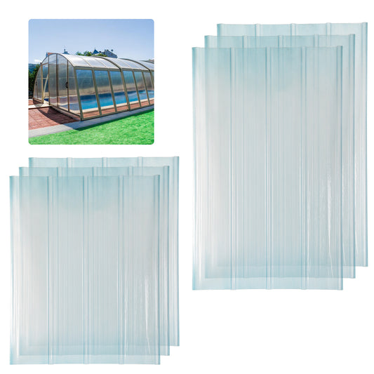 Jopassy FRP Wellplatten transparent für Dach und Gartenhaus