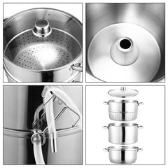 Jopassy Dampfentsafter 8L Edelstahl Saftkocher