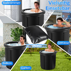 Jopassy Faltbare Eistonne 390L für Eisbad Outdoor 80 x 80 cm