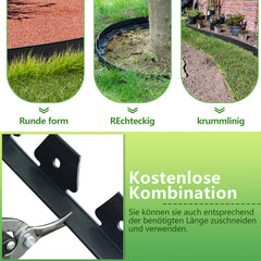 Jopassy Kunststoff Beeteinfassung zum Stecken für Gartenwege