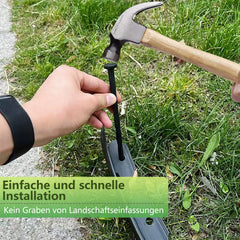 Jopassy Kunststoff Beeteinfassung zum Stecken für Gartenwege