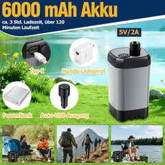 Jopassy Tragbare Campingdusche 20L mit Akku Pumpe