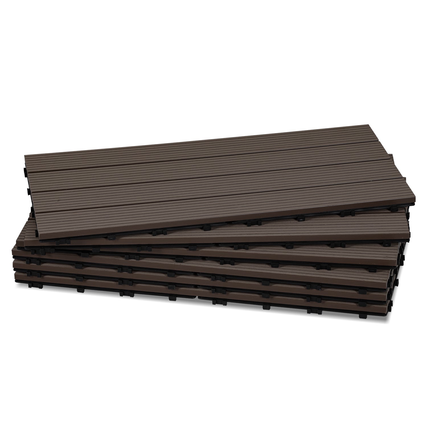 Jopassy WPC Terrassenfliesen 30x60 cm, Klickfliesen für Balkon & Garten, 1–5 m²