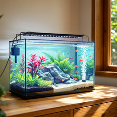 Jopassy Aquarium LED Beleuchtung 12–36W Vollspektrum IP66 mit Timer für 30–120 cm Becken