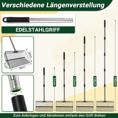 Jopassy Hühnerstall Reinigungsschaufel Edelstahl 91-190 cm für Geflügelstall