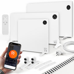 Jopassy Infrarotheizung 400/750/1000W mit Thermostat Tuya App und Fernbedienung