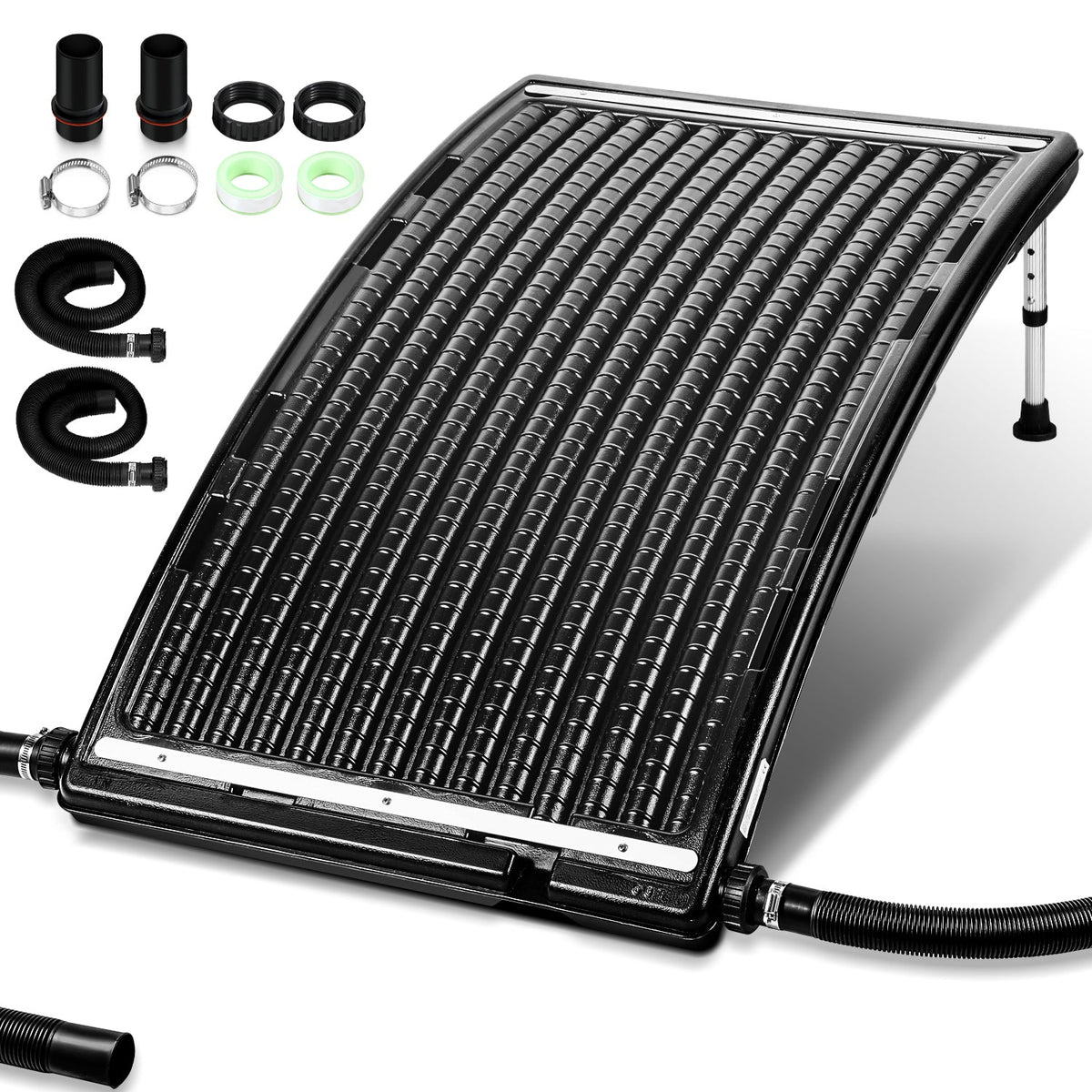 Jopassy Solar-Poolheizung / Sonnenkollektor – 113×69×35 cm – 10 000 L/h Durchfluss – 32-38 mm Anschluss – Erweiterbar