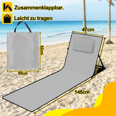 Jopassy Klappbare Strandliege mit verstellbarer Rückenlehne