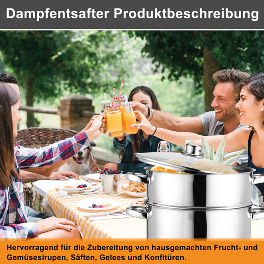 Jopassy Dampfentsafter 8L Edelstahl Saftkocher