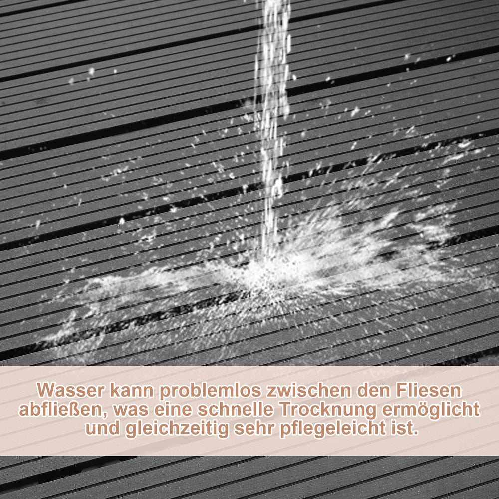 WPC Terrassenfliesen mit Klick-System