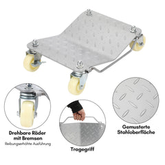 Jopassy Rangierhilfe PKW 4er Set, 500 kg pro Plattform