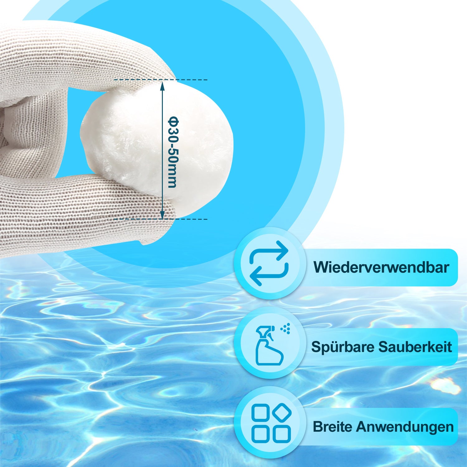 Jopassy Pool Filtermedium als Ersatz für Filtersand