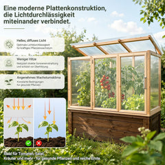 Jopassy Polycarbonat Hohlkammerplatten 8 mm 5 Stück ca. 3,66 m² für Gewächshaus